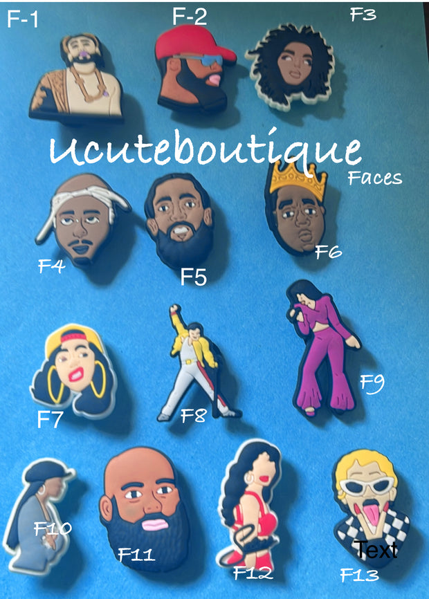 Character Face Shoe Charms – $2.49+ ✨ Cartoons, Horror, Princesses, Hip Hop &amp; Pop Culture Icons, and more!