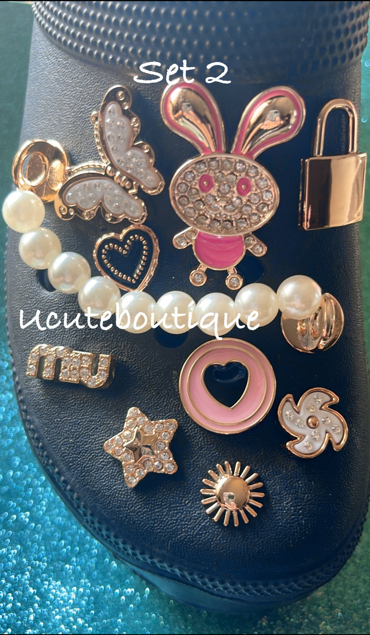 Shoe Charm Sets | 2-Piece to 12-Piece Shoe Accessories 4.99+