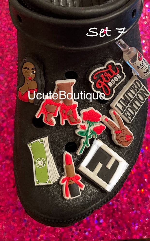 Shoe Charm Sets | 2-Piece to 12-Piece Shoe Accessories 4.99+