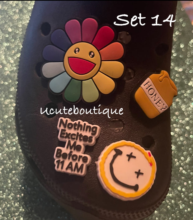 Shoe Charm Sets | 2-Piece to 12-Piece Shoe Accessories 4.99+