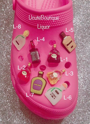Liquor Shoe Charms |Bar Aesthetic Shoe Accessories  | Fun Gift for Adults 1.99+