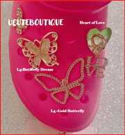 Luxury Shoe Charms for Croc Style Shoes | Rhinestone Bling Fashion Accessories