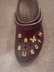 Alphabet Shoe Charms: Gold & Silver Letter Charms