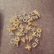 Alphabet Shoe Charms: Gold & Silver Letter Charms